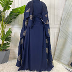Charger l'image dans la galerie, abaya - kimono - bleu - femmes - modest - fashion