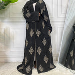 Charger l'image dans la galerie, abaya - kimono - noir - femmes - modest - fashion