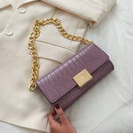 Charger l'image dans la galerie, sac - pochette - baguette - femme - modest - fashion - maroquinerie - violet