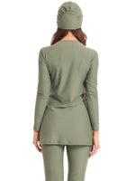 Charger l'image dans la galerie, Burkini - 3 - pièces - femme - pudique - modest - fashion - kaki - maillot - de - bain - musulmanes