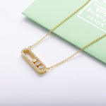 Charger l'image dans la galerie, collier - 3 - pierres - zirconium - argent - or - rose gold - bijoux - femme