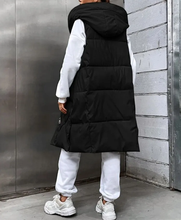 veste - sans - manches - pour - femmes - noir - modeste - fashion - vêtements