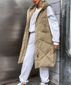 veste - sans - manches - pour - femmes - beige - modeste - fashion - vêtements