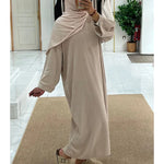 Charger l&#39;image dans la galerie, abaya - robe - pour - femmes - modestes - vêtements - beige

