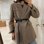 Charger l&#39;image dans la galerie, blazer - veste - marron - femme - modest - fashion - vêtement
