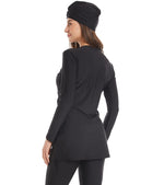Charger l&#39;image dans la galerie, Burkini - 3 - pièces - femme - pudique - modest - fashion - noir - maillot - de - bain - musulmanes
