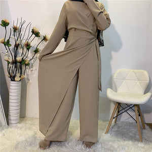 abaya - combinaise - femmes - vêtements - modest - fashion - beige