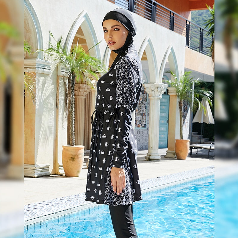 Burkini long 3 pièces pour femmes | Sister's Mall