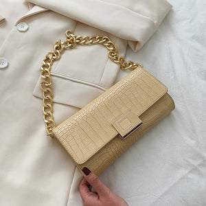 sac - pochette - baguette - femme - modest - fashion - maroquinerie - jaune