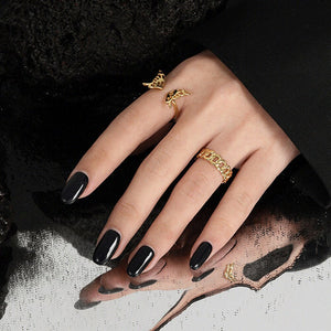 bague - femme - dorée - redimensionnable