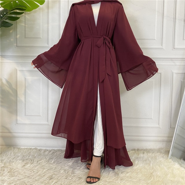 Abaya - bordeaux - femme - Sister's Mall