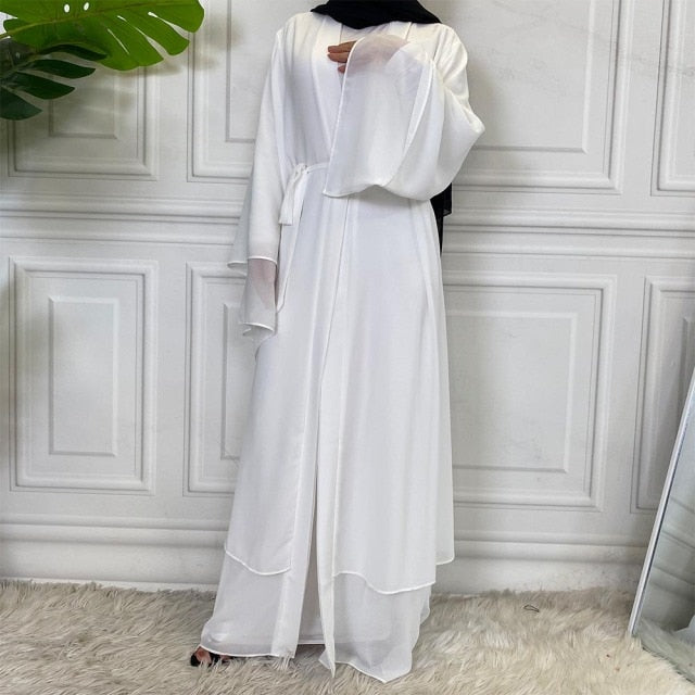Abaya - blanc - femme - modest - fashion