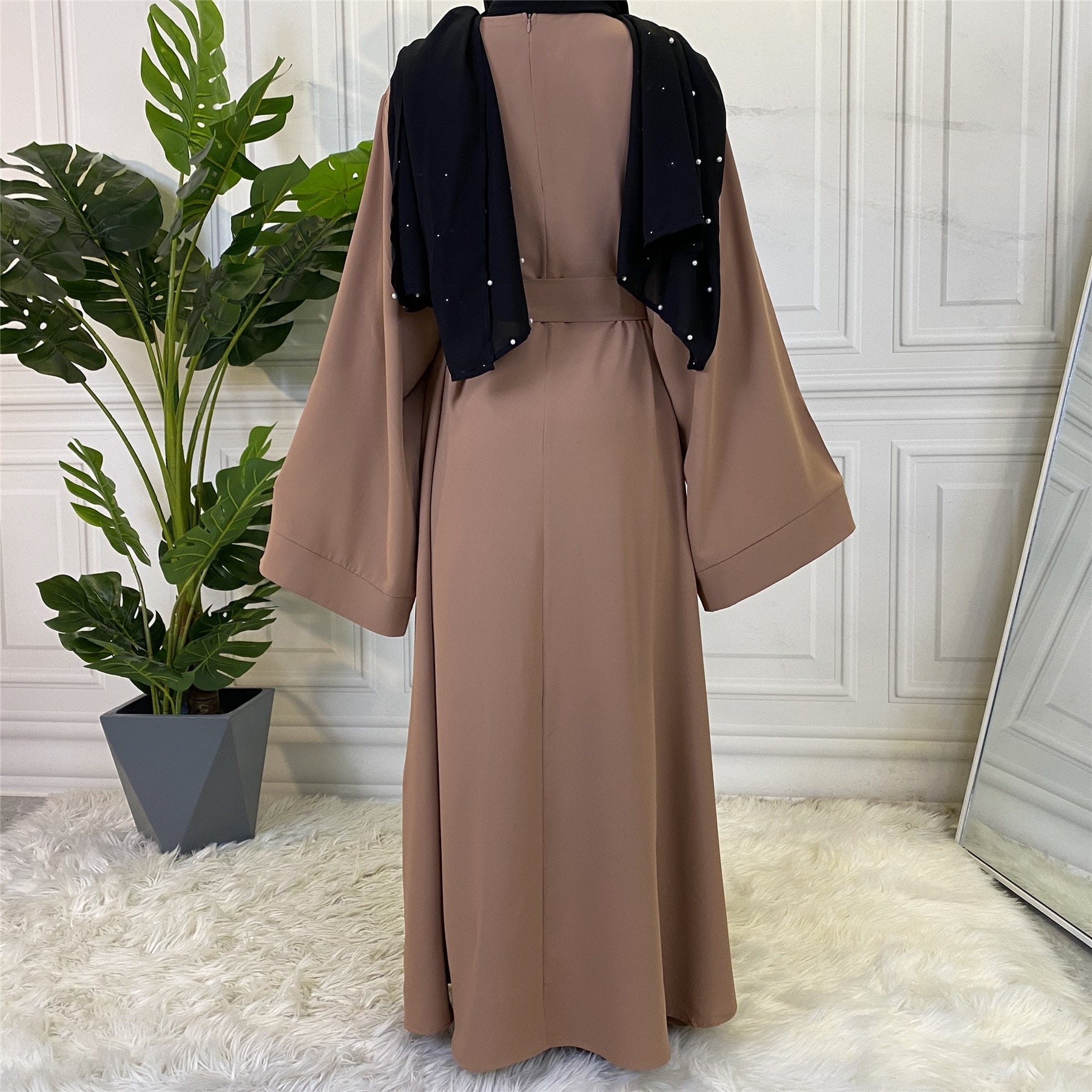 abaya - femme - modest - fashion - marron