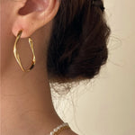 Charger l&#39;image dans la galerie, boucle - d&#39;oreille - dorée - femme - créole
