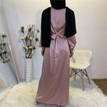 Charger l&#39;image dans la galerie, abaya - satin - rose - femme - modest - fashion
