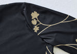 Charger l&#39;image dans la galerie, burkini - 2 - pièces - noir - floral - femme - modest - fashion - pudique - maillot - de - bain
