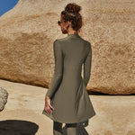 Charger l&#39;image dans la galerie, burkini - 2 - pièces - kaki - femme - modest - fashion - pudique - maillot - de - bain
