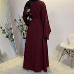 Charger l&#39;image dans la galerie, abaya - bordeaux - femme - modest - fashion
