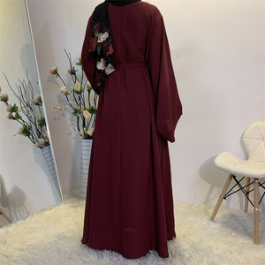 abaya - bordeaux - femme - modest - fashion
